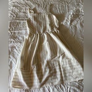 Mango striped pinafore dress